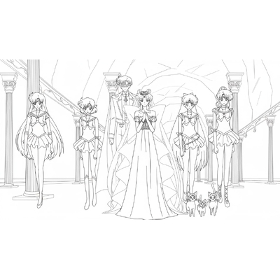Crystal Sailor Moon Coloring Pages – Sparkling Sailor Moon Princess Artwork