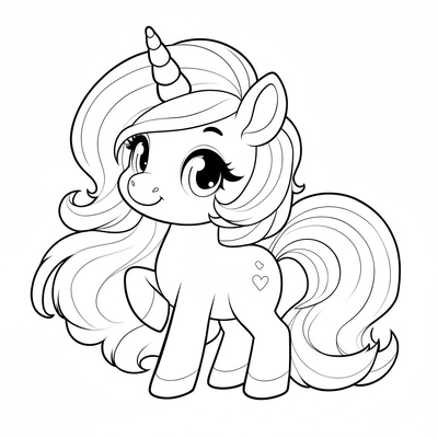 Cute Pony Coloring Pages Collection 2026 for Girls