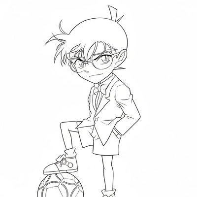 Detective Conan Coloring Pages – Perfect for Smart Boys