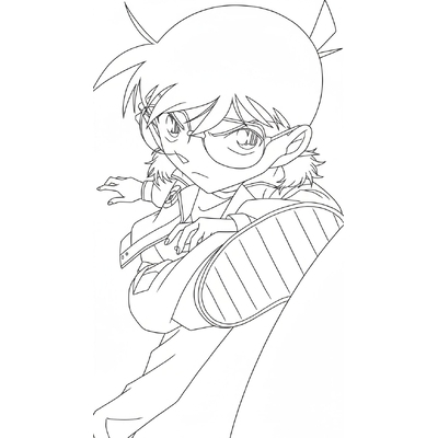 Detective Conan Coloring Pages – Perfect for Smart Boys