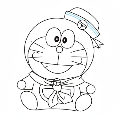 Doraemon and Dorami Coloring Pages – Adorable Robot Cat Siblings for Kids