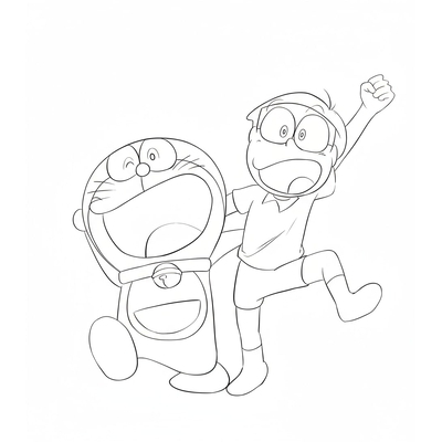 Doraemon and Friends Coloring Pages – Cute Sheets for Kids Learning to Color