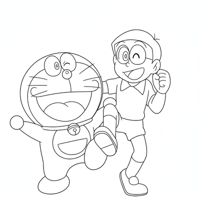 Doraemon and Friends Coloring Pages – Cute Sheets for Kids Learning to Color