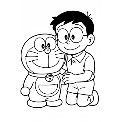 Doraemon and Friends Coloring Pages – Cute Sheets for Kids Learning to Color
