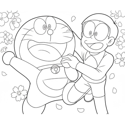 Doraemon and Friends Coloring Pages – Cute Sheets for Kids Learning to Color