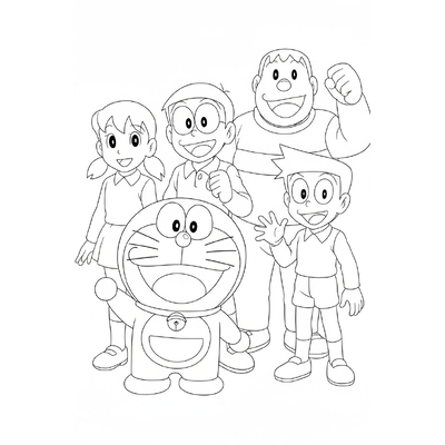 Doraemon and Friends Coloring Pages – Cute Sheets for Kids Learning to Color
