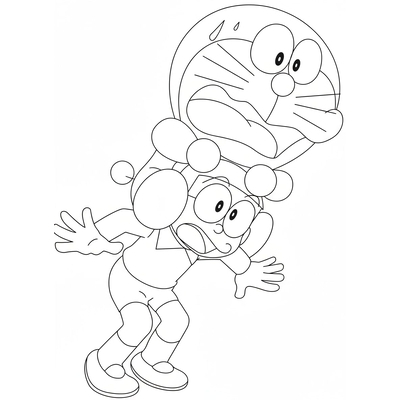 Doraemon and Nobita Coloring Pages 2026 – Cute Sheets for Kids Learning to Color