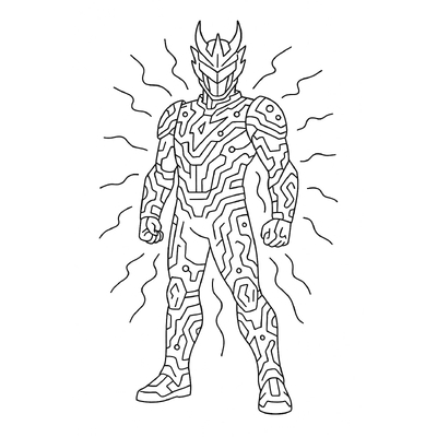 Electric Dragon Superhero Coloring Pages for Kids – Creative Fun 2026