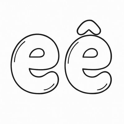 Letter E and Ê Coloring Pages for Kids to Learn with Fun 2026