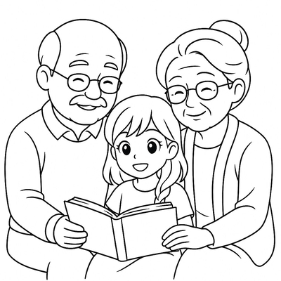 Meaningful Family Member Coloring Pages for Kids 2026