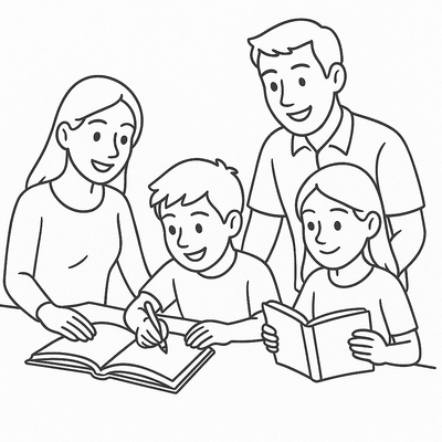 Meaningful Family Member Coloring Pages for Kids 2026