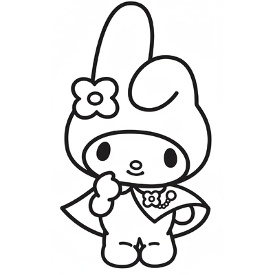 My Melody Coloring Pages 2026 – Super Cute Sheets for Girls