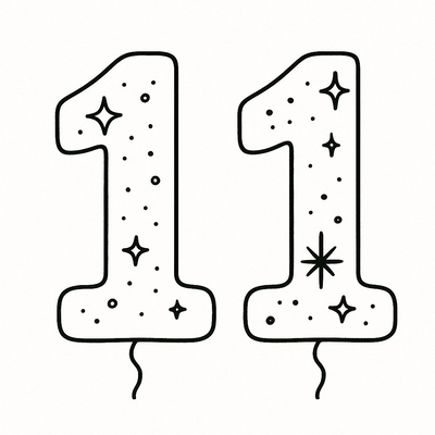 Number 11 Coloring Pages for Kids – Cute &amp; Creative 2026