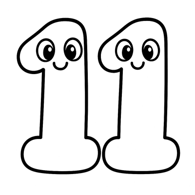 Number 11 Coloring Pages for Kids – Cute &amp; Creative 2026