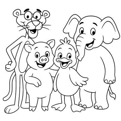 Pink Panther Coloring Pages for Kids to Learn and Create 2026