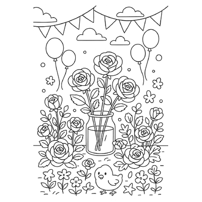 Rose Garden Coloring Pages for Kids to Inspire Creativity 2026