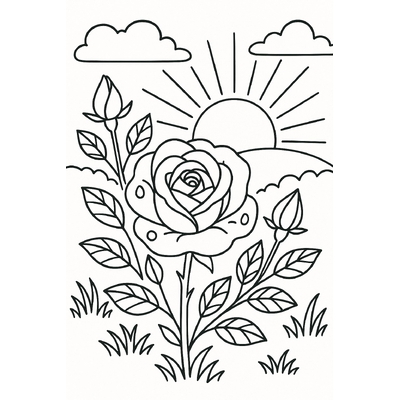 Rose Garden Coloring Pages for Kids to Inspire Creativity 2026