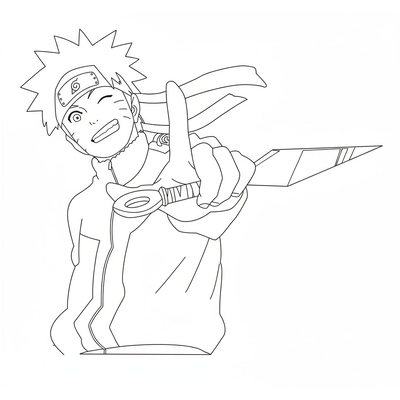 Six Paths Naruto Coloring Pages – Epic Nine-Tails Designs for Boys