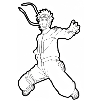 Six Paths Naruto Coloring Pages – Epic Nine-Tails Designs for Boys