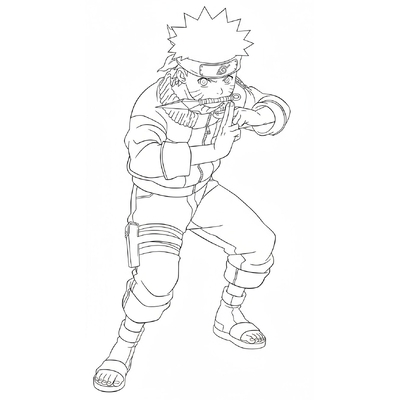 Six Paths Naruto Coloring Pages – Epic Nine-Tails Designs for Boys