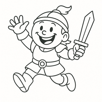 Smiling Warrior Coloring Pages for Kids to Inspire Creativity 2026