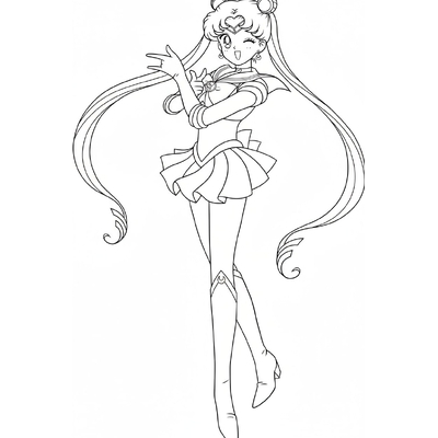 Sparkling Sailor Moon Coloring Pages – Free Printable Sheets for Girls