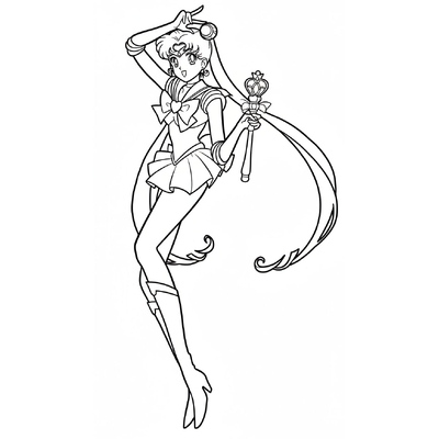 Sparkling Sailor Moon Coloring Pages – Free Printable Sheets for Girls