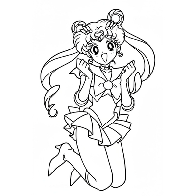 Sparkling Sailor Moon Coloring Pages – Free Printable Sheets for Girls