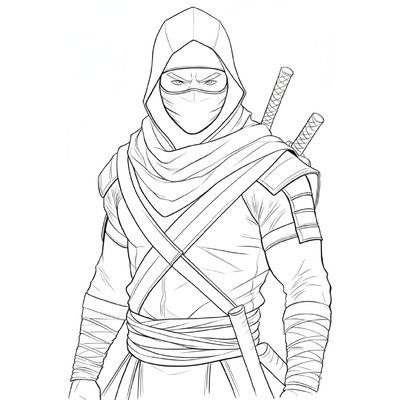 Super Cool Ninja Coloring Pages for Adventurous Boys