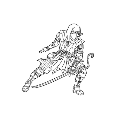 Super Cool Ninja Coloring Pages for Adventurous Boys