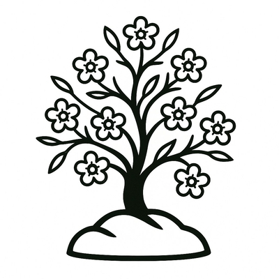 The Most Beautiful Apricot Blossom Tree Coloring Pages for Kids 2026