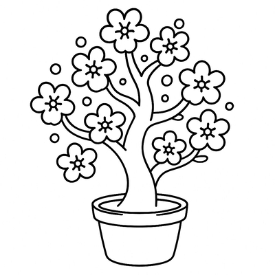 The Most Beautiful Apricot Blossom Tree Coloring Pages for Kids 2026