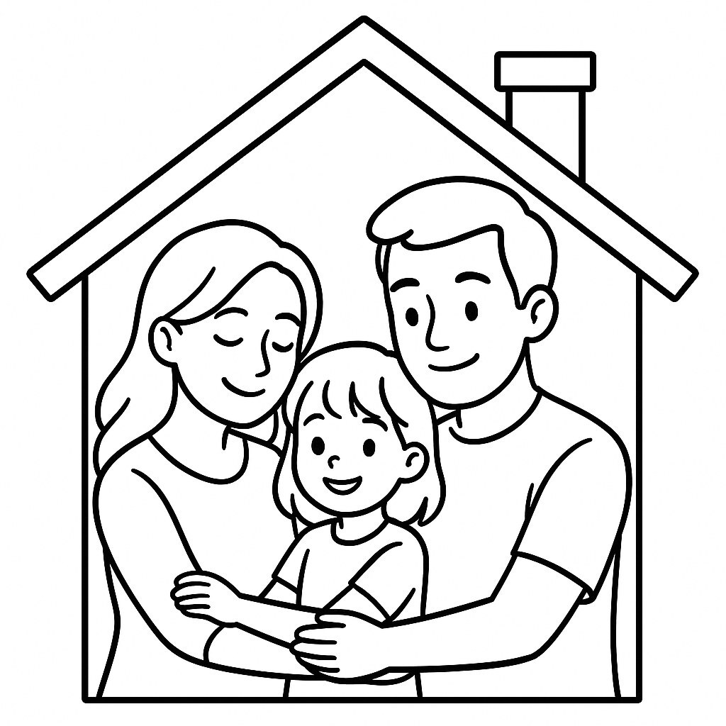 Family Coloring Pages