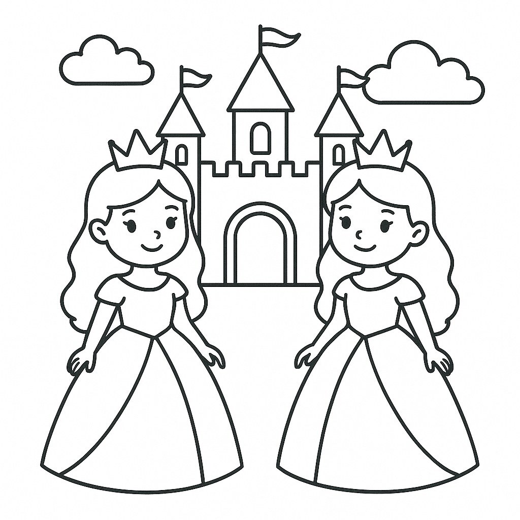 Fairy-Tale Twin Princesses