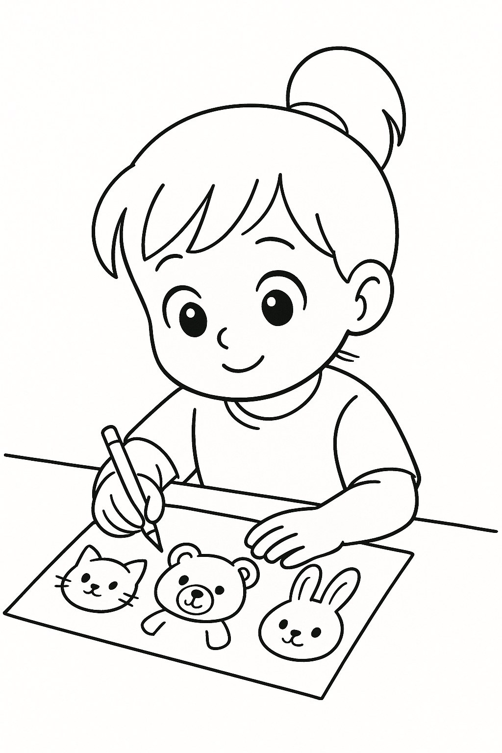 Little Bun Coloring Cartoon Characters