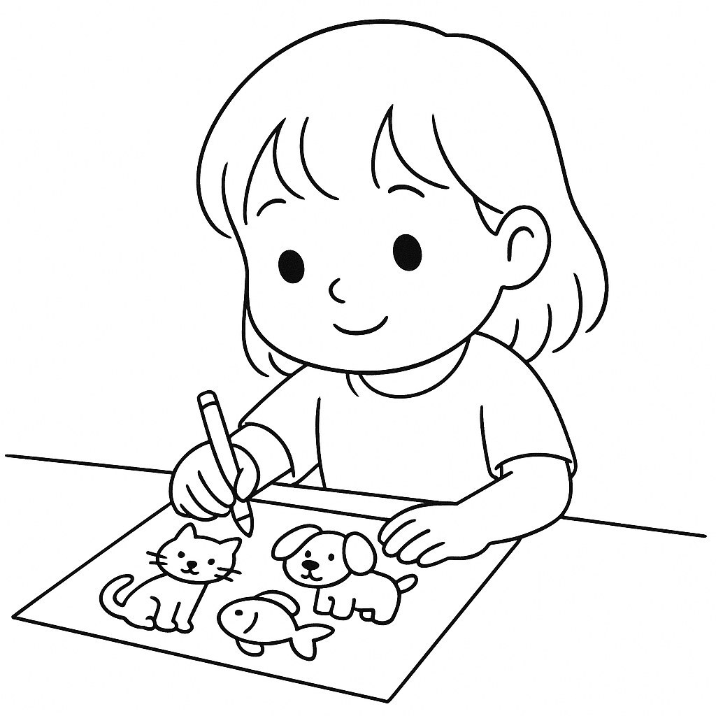 Bé Bún Coloring Practice – Cute and Creative Pages for Kids 2026