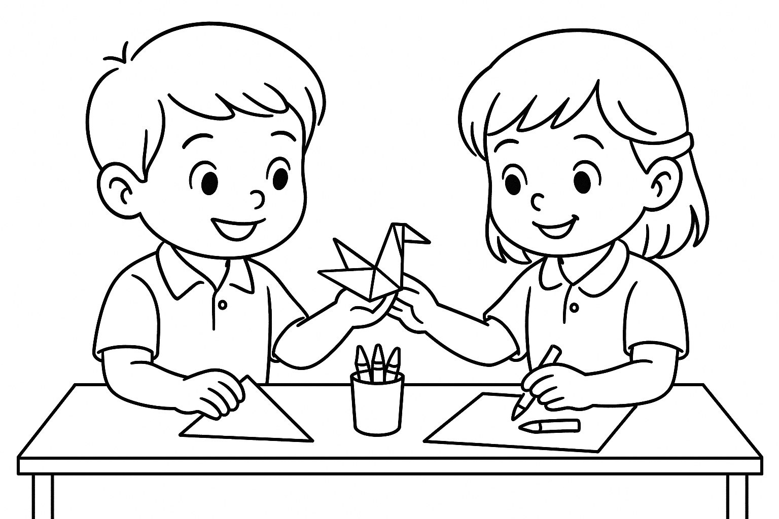 Students Helping Each Other