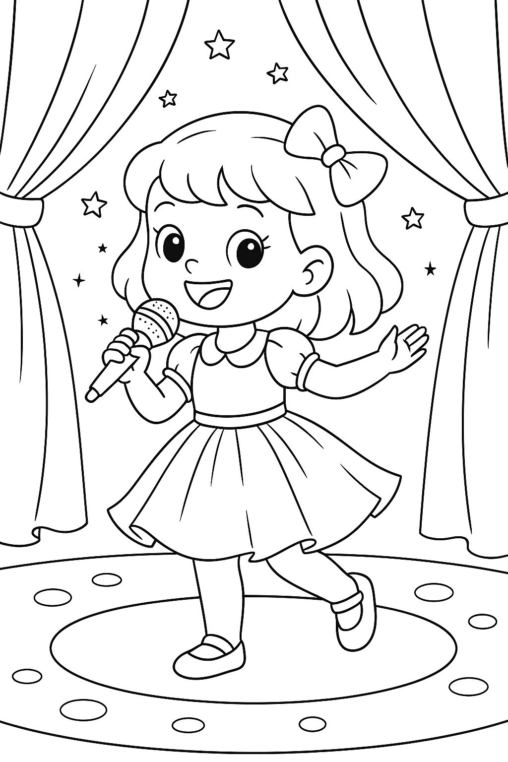 Young Singer Performing
