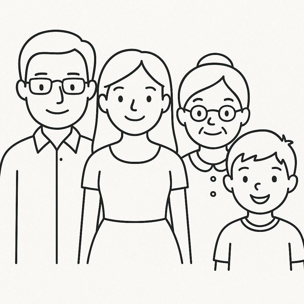Family-Themed Tracing Workbook