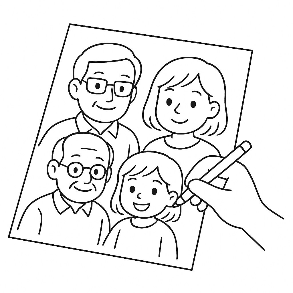 Coloring the Family Theme