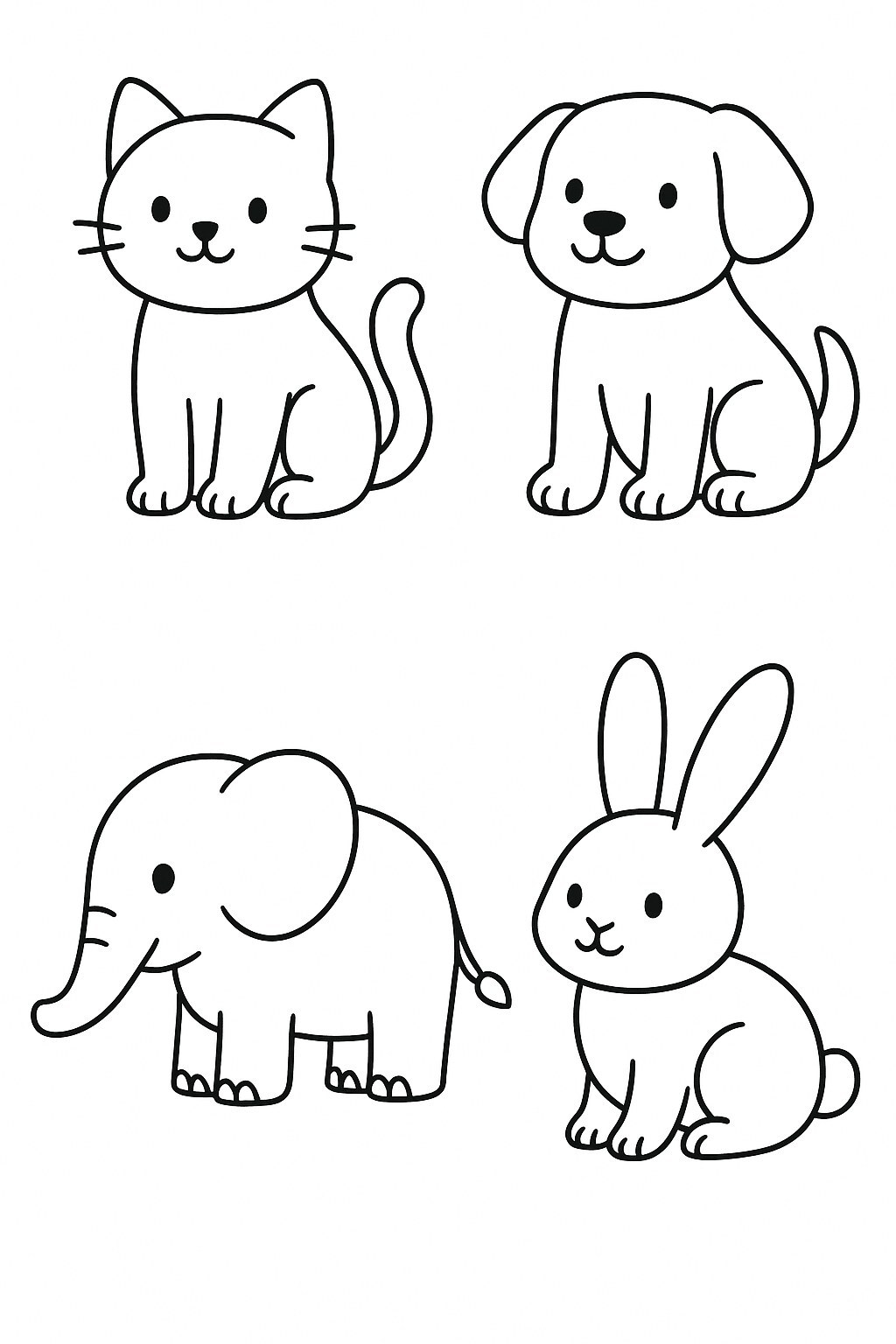 Cute Animal Coloring Pages