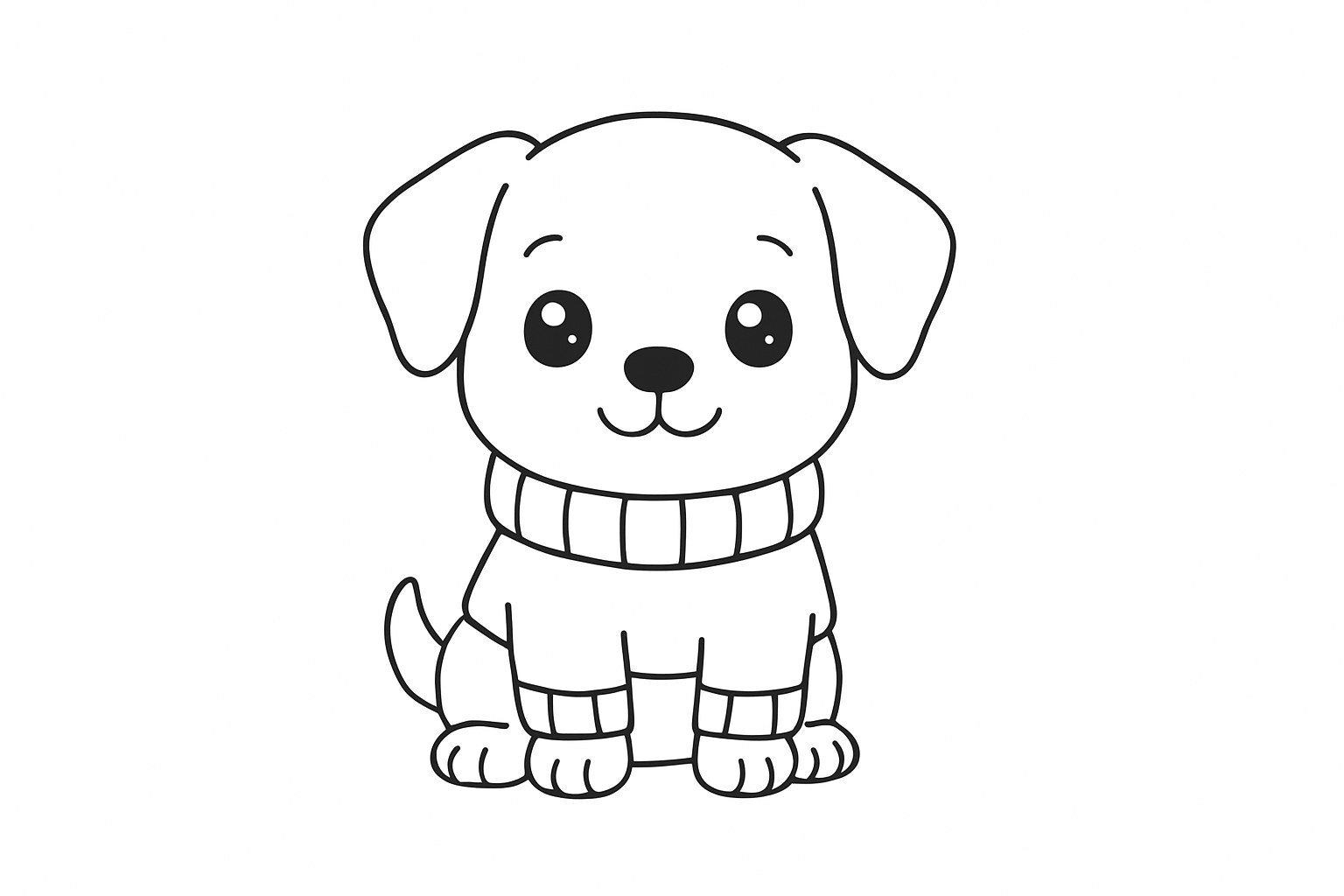 Puppy in a Sweater