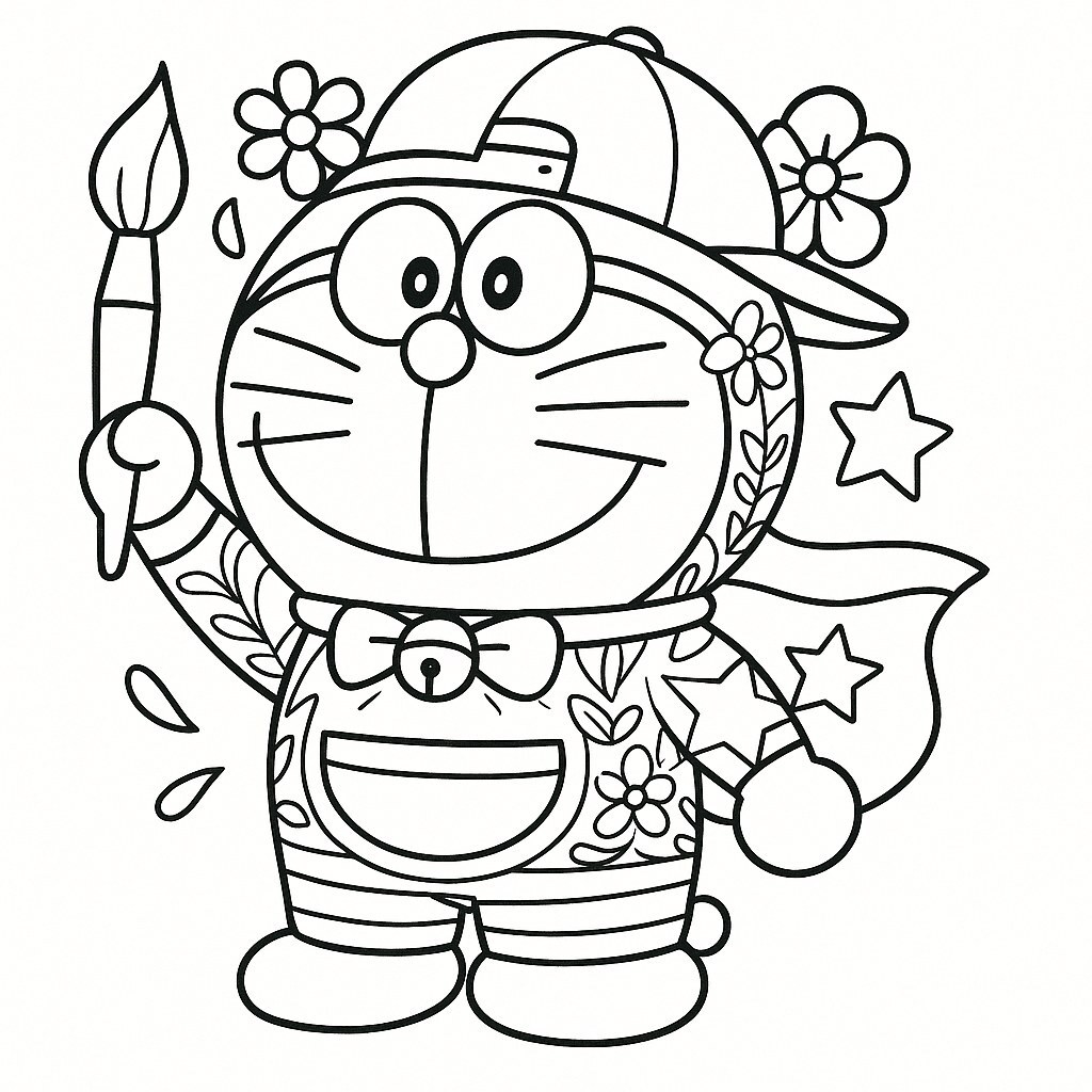 Doraemon and Dorami Coloring Pages for Kids – Creative Fun 2026