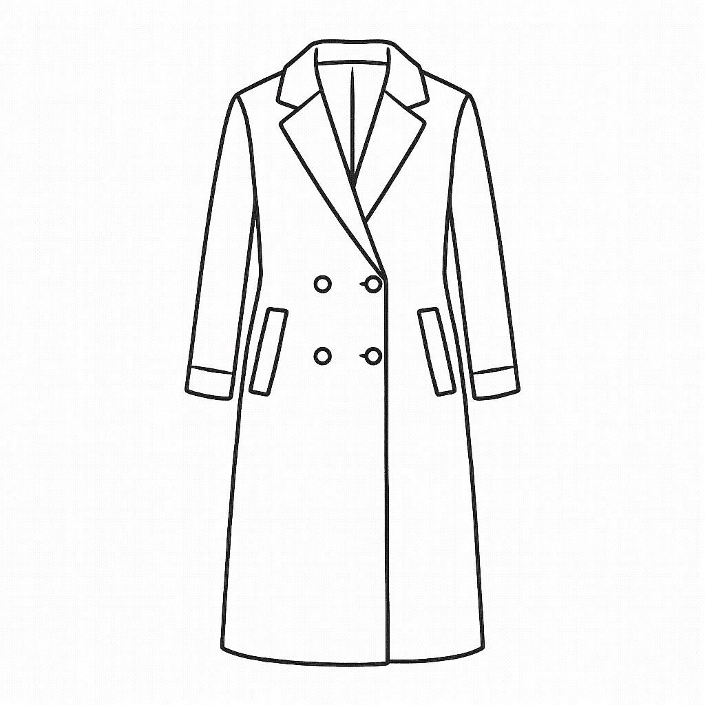 Long Mac with Vest Collar