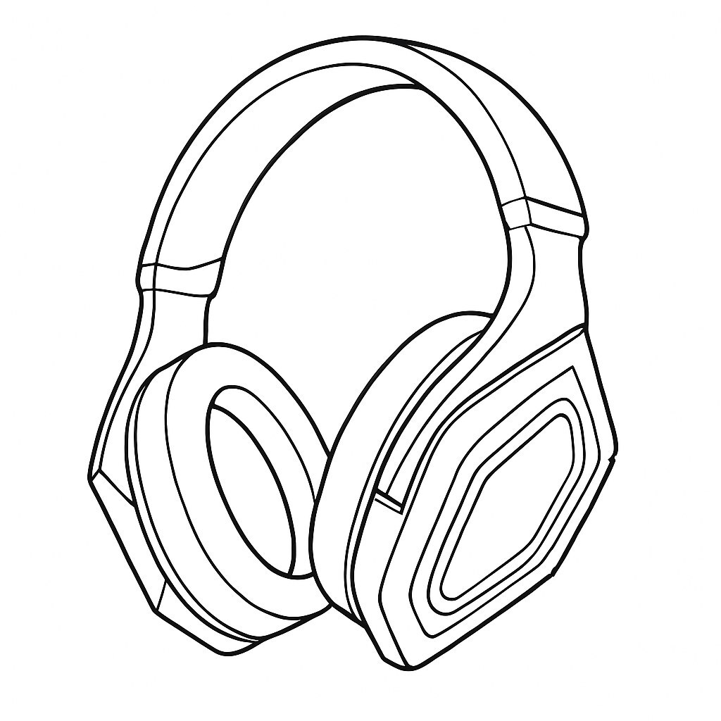 Headphone Coloring Pages for Kids 2026 – Creative Fun with Music
