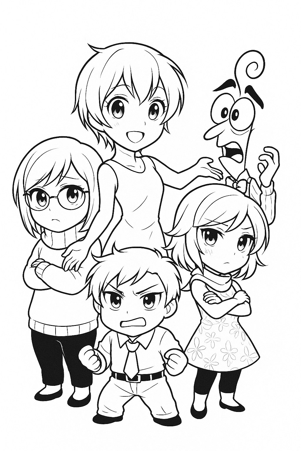 Inside Out Anime Style