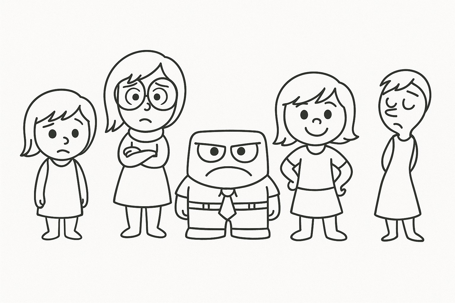 Inside Out Coloring Pages for Kids – Creative Emotions 2026