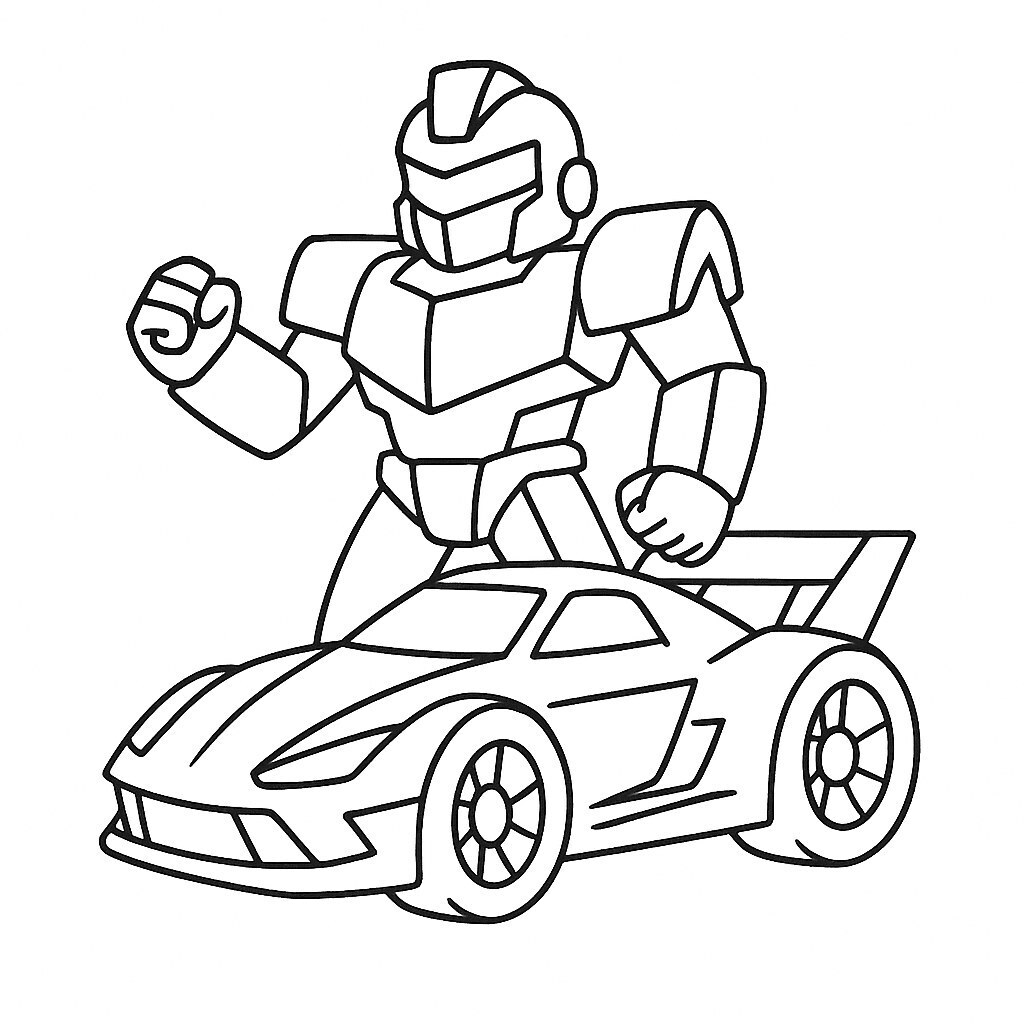 Racing Car Coloring Pages for Kids – Fun & Creative Learning 2026