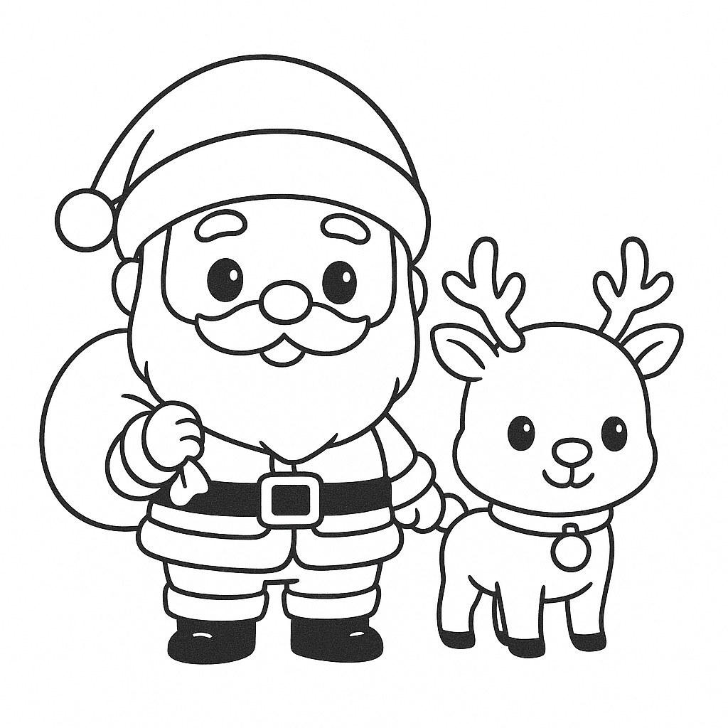 Chibi-Style Santa Claus