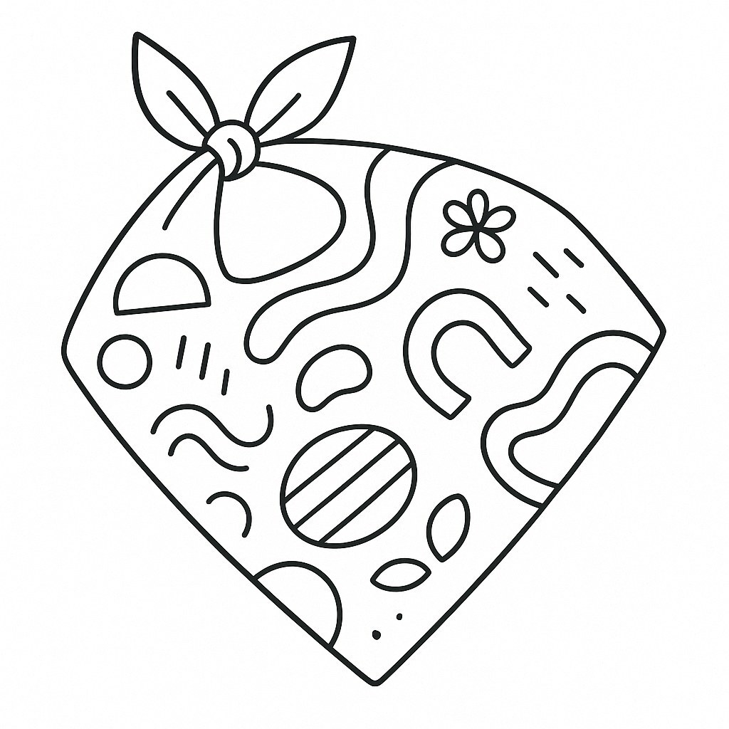 Scarf Coloring Pages for Kids 2026 – Cute and Easy Designs